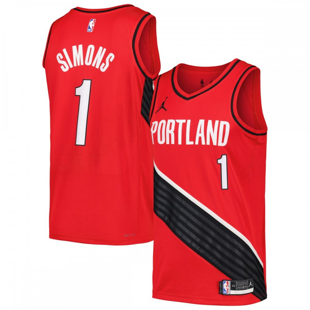 Anfernee Simons Portland Trail Blazers Jordan Brand Swingman Player Jersey - Statement Edition - Red-Pro Kit Vault | Brand New 26/27 Sports Jerseys